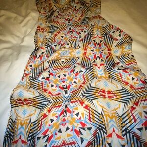 Evolve  Multicolor Abstract Print  scarf  vintage